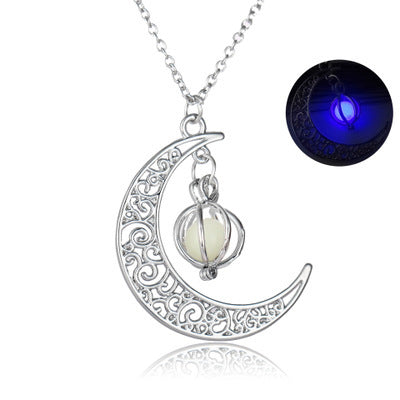 Luminous Moon Glowing Healing Stone Necklace