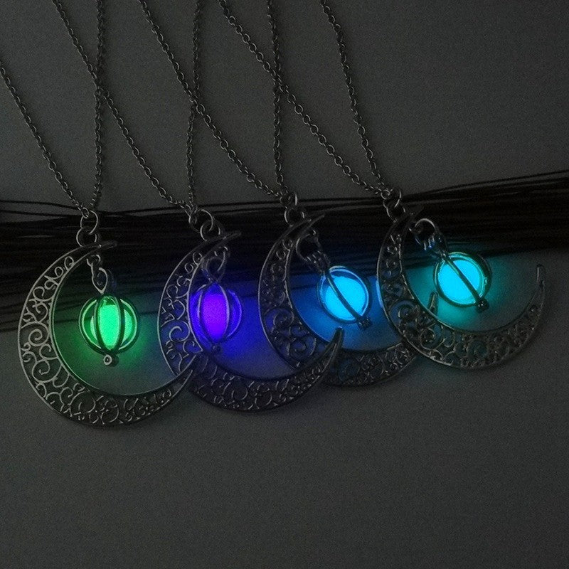 Luminous Moon Glowing Healing Stone Necklace