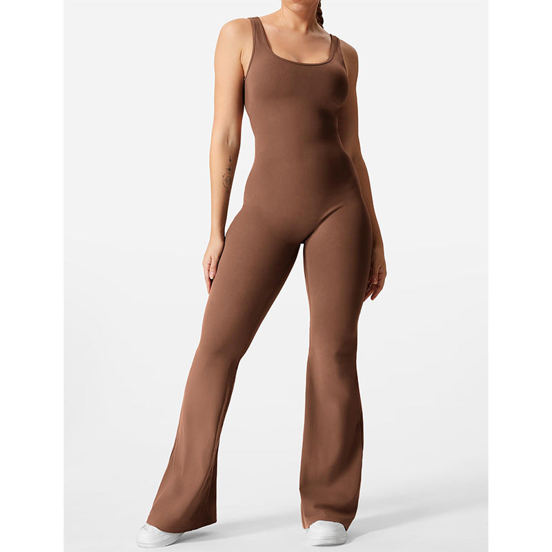 Sexy Backless Yoga Fit Jumpsuit