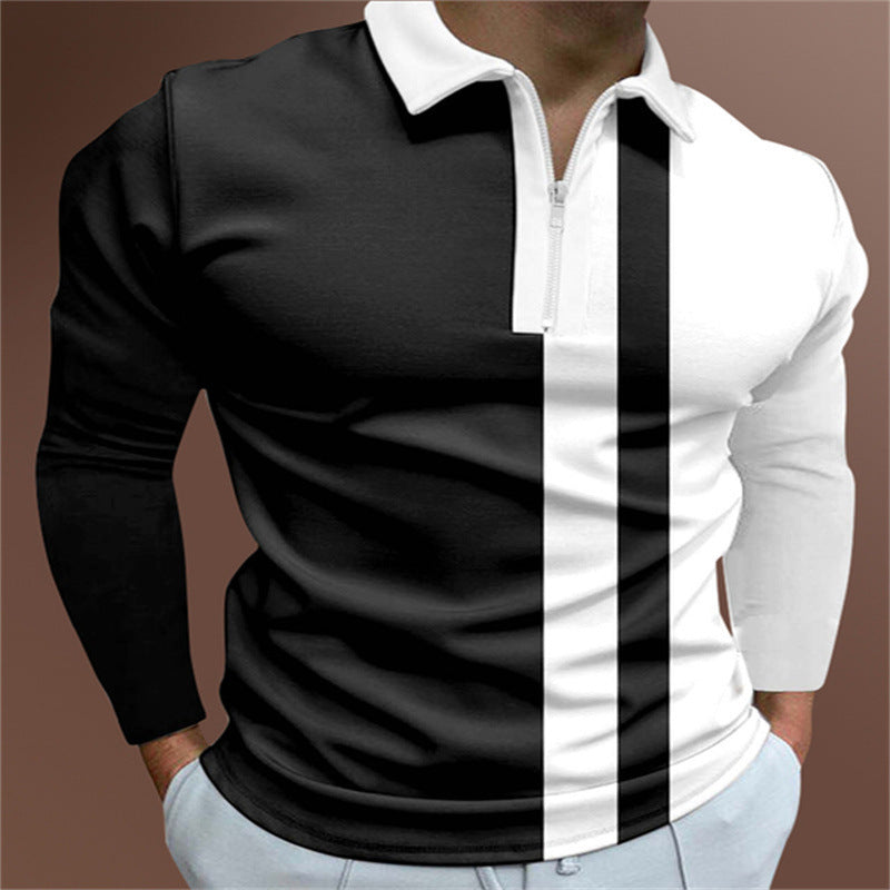 Trendy Men's Striped Printed Short Sleeve T-Shirt