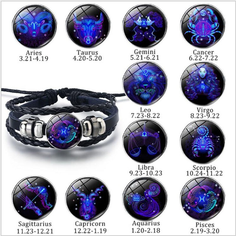 Stunning 12 Constellations Luminous Bracelet - Daily Fashion Fusion