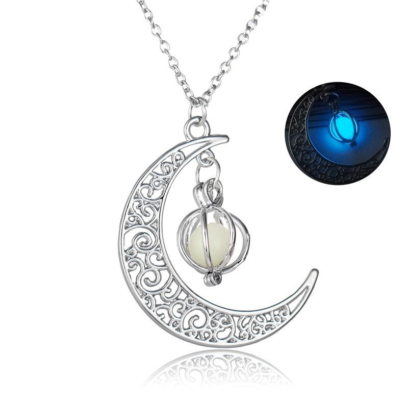 Luminous Moon Glowing Healing Stone Necklace