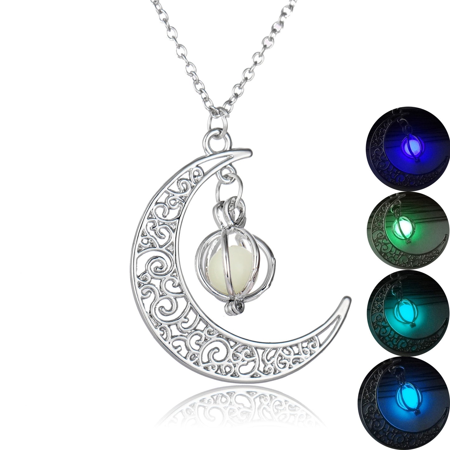 Luminous Moon Glowing Healing Stone Necklace